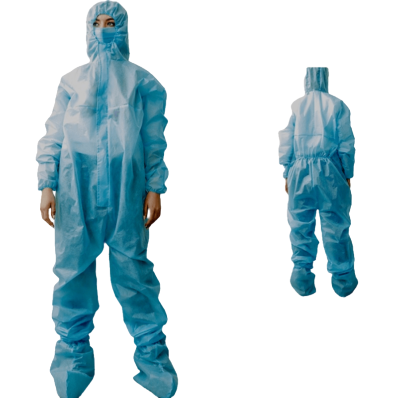 Комбінезон з капюшоном одноразовий, спанбонд ламін, 50г/м2, XL